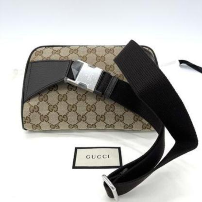 国内発！すぐ届く★人気 GUCCI GGキャンバス ボディバッグ